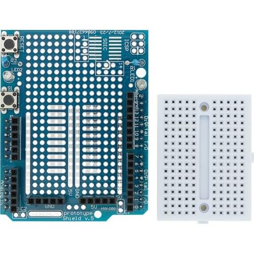Smart Electronics UNO Proto Shield prototype expansion board with SYB-170 mini breadboard based For Arduino UNO ProtoShield DIY