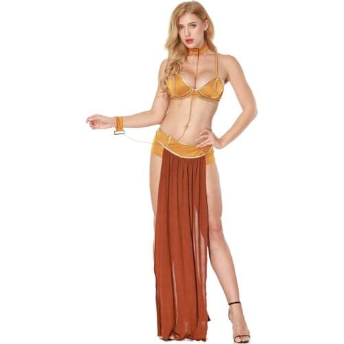 Belly Dance Skirt Side Slit Costume Bra Shorts Women Performance Halloween Suit