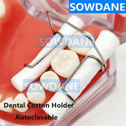 3pcs Dental Cotton Roll Holder Clip Dental Ortho Isolator Tool Clinic Lab Supplies Cotton Holder Stainless Steel Autoclavable