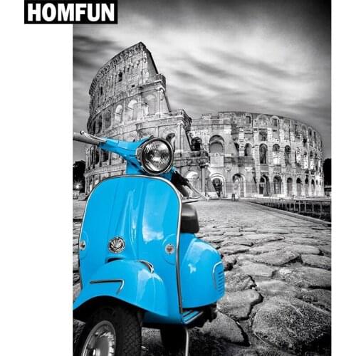 HOMFUN Full Square/Round Drill 5D DIY Diamond Painting "Arena scenery" Embroidery Cross Stitch 5D Home Decor Gift A04002