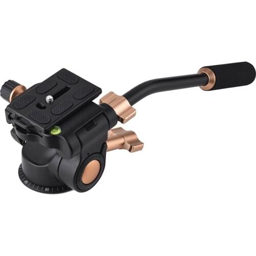 Aluminum Alloy 3-Way Damping Studio Panoramic ball Head Tripod ballhead Handle for DSLR Camera Tripod Monopod Max. Load 6kg