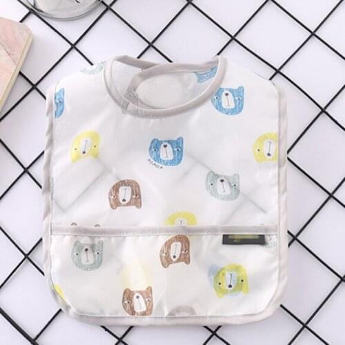 Baby Cloth Bibs Waterproof Lunch Feeding Bibs Cartoon Animal Feeding Children Apron Baby Bib Stuff