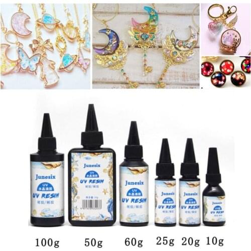 Hard UV Resin Clear Ultraviolet Curing Epoxy Resin Casting Mold Jewelry Making