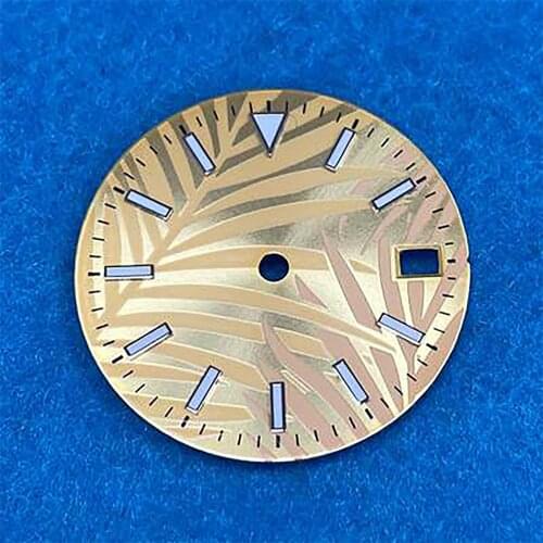 28.5mm Creative Blue-green Luminous Dial for NH35/4R/7S/NH35A Movement