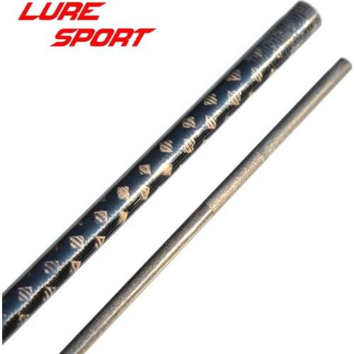 LureSport 2sets 1.8m 2.1m UL 2 sections fishing rod Blank Solid Carbon Tip X Cross Butt Rod Building Component Repair pole DIY
