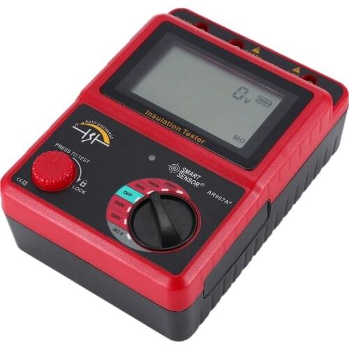 100-2500V Megger Insulation Earth Ground Resistance Tester Megohmmeter AC / DC Voltmeter Tester