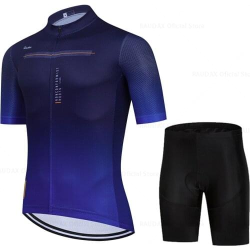 Raudax Mens Clothes Wear Better Rainbow Pro Team Rx Cycling Jersey Short 2021 Sleeve Cycling Clothing Summer Road Bike Sets
