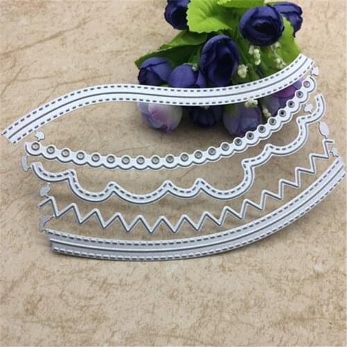 5pcs Cards Edges Set metal die decoration for scrapbook punching card cutting DIY process edge cutting