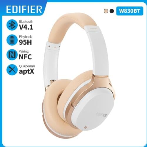EDIFIER W830BT Bluetooth v4.1 Wireless headphone Bluetooth Headphones aptX codec NFC tech with 95 hours of playback наушники