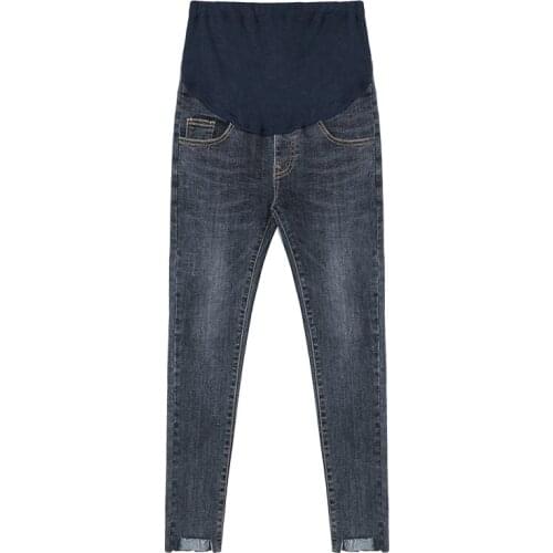 Autumn Skinny Maternity Jeans Elastic Waist Belly Denim Trousers Pants Clothes for Pregnant Women Pregnancy Pencil Jeans Wear