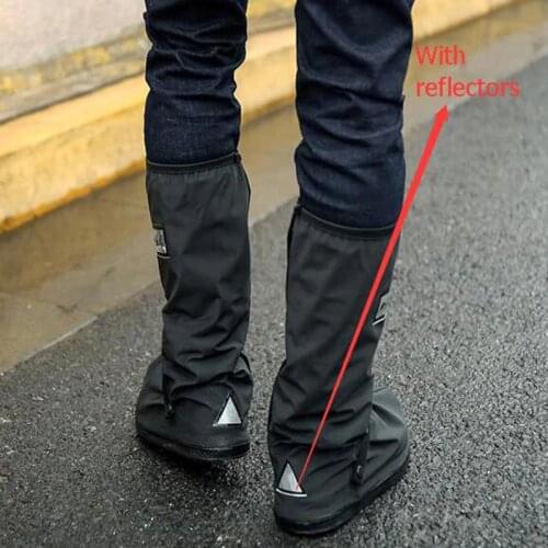 Outdoor waterproof reusable rain thickness shoes covers sports travel camping walking riding non-slip light portable rain boots
