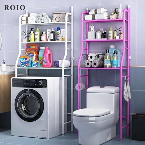 Over the Rack Metal Bathroom Toilet Cabinet Kitchen Washing Machine Shelf Space-saving Shelf Organizer Holder Home Furniture