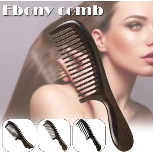 Handmade Wooden Hair Combs with Wide/Fine Tooth Anti-Static Natural Hair Detangler Wooden Comb for Women Men SK88