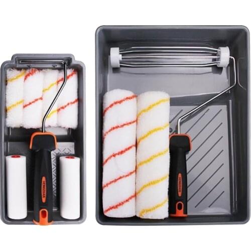 Paint Rollers Home Decorator DIY Painting Paint Mini Foam Roller Refill & Woven Roller Covers