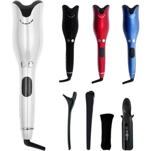 Automatic Hair Air Spin Curling Iron With Tourmaline Ceramic Heater LED Digital Display Mini Portable Wand Rotating Magic Curler