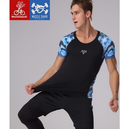 Mountainpeak sportswear three-piece suit male tights running clothing training basketball workout clothes running set sports set