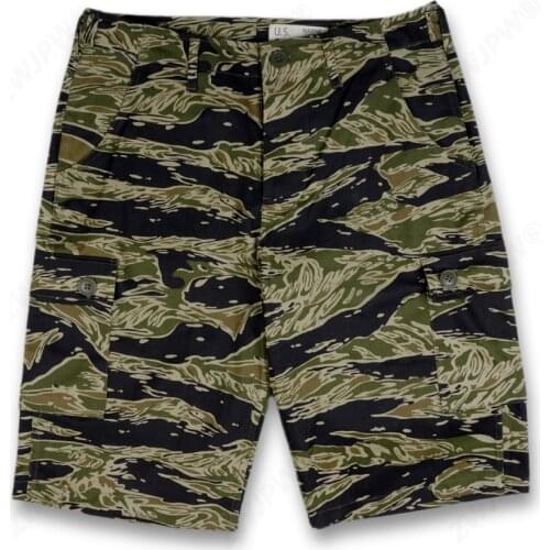 WW2 US Army Vietnam US Army tiger pattern tiger spot camouflage TCU shorts twill cotton