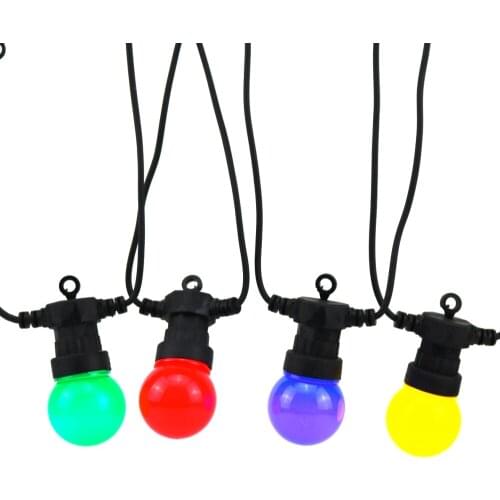 10/20 LED G50 Waterproof Outdoor String Lights Incandescent Edison Bulbs Create Bistro Ambience On Your Patio - Commercial Grad