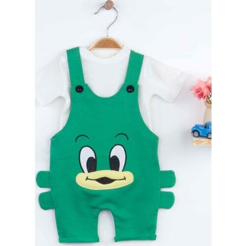 Green Baby Boy Summer Salopet Rompers Fashion 2021 New Season Style Babies Clothes Outfit Cotton Comfortable Underwear for Boys Baby