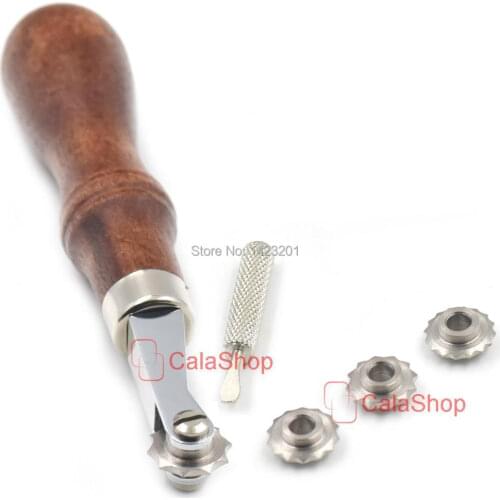 1 Pcs / Lot 140mm x 26mm Leather Craft Tool Spacer Set System Wheel 5 6 7 8 Sewing Roulette Stitching