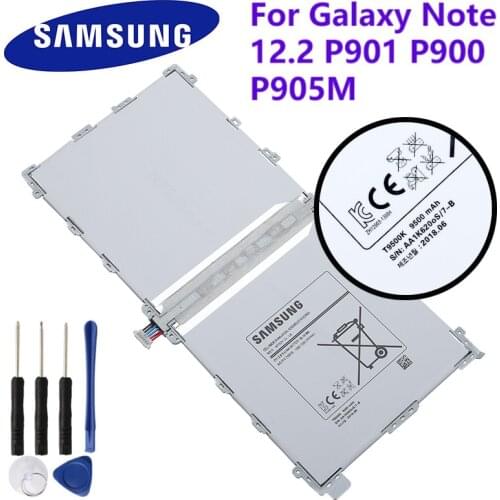 100% Original Tablet Battery T9500E for Samsung Galaxy Note Pro 12.2 SM-P900 P901 P905 T9500C T9500U T9500K 9500mAh Akku +Tools