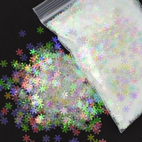 50g Holographic Nail Sequins Iridescent Mermaid Flake Colorful Glitter Manicure Nail Design Make Up DIY Decal Body Glitter CPD57