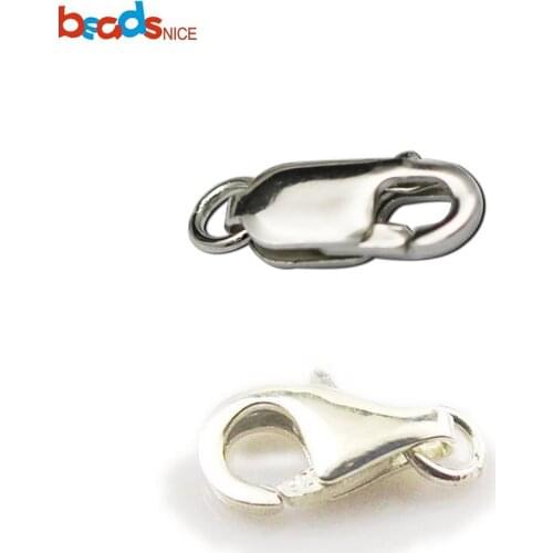 Beadsnice 925 Sterling Silver Lobster Clasp for Necklace Making Jewelry Clasp Jewelry Findings Wholesale ID25087