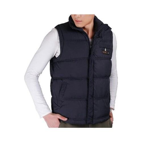 Bestseller Winter Mens Cotton Vest Coats Mandarin Collar Men Warm Windbreak Casual Waistcoat