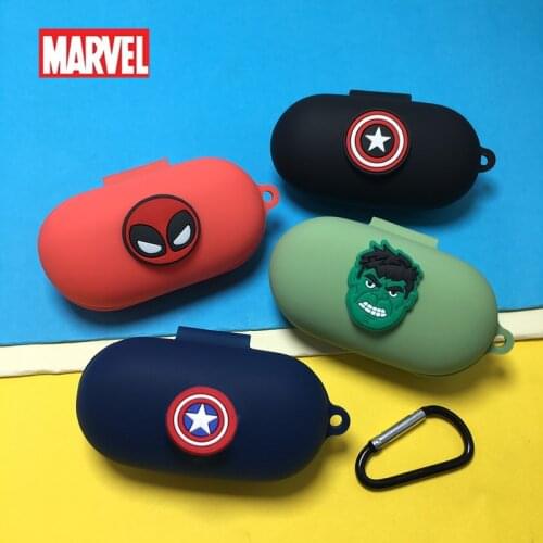 Marvel Earphone Case Cover For Sony WF-XB700 Cartoon Soft Silicone Wireless Bluetooth Headphone Case Charger Box With Hook