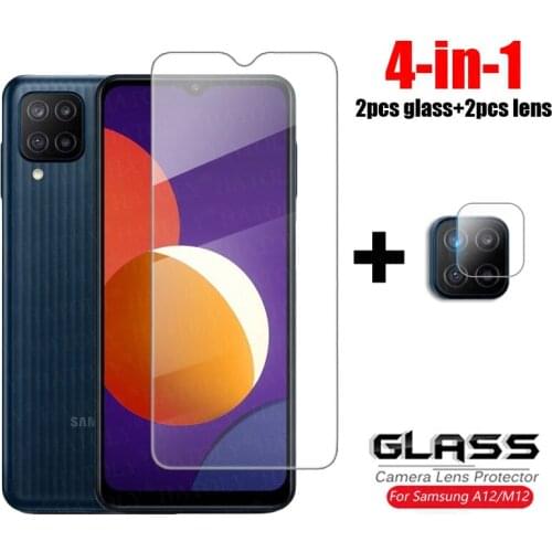 For Glass Samsung Galaxy M12 A12 Tempered Glass HD Clear Full Glue Ultra-thin Screen Protector For Samsung Galaxy A12 M12 Glass