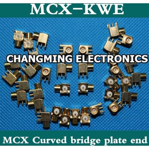 GPS antenna plug Series MCX rf connector MCX connectors Mother MCX bending of four feet MCX receptacle/plate end 50PCS