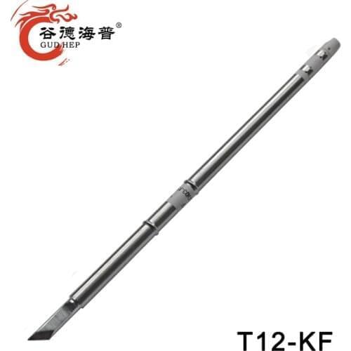 Gudhep T12 FX951 Tip Soldering Iron Station Handle Replacement Soldering Tips Knife Type T12-KF