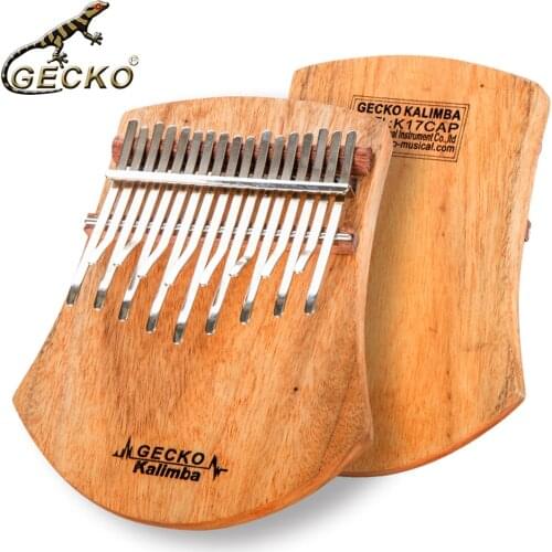 C tone GECKO K17NOTE Kalimba 17 Keys SOLID Camphorwood Kalimba,with Instruction and Tune Hammer, Portable Thumb Piano Mbira