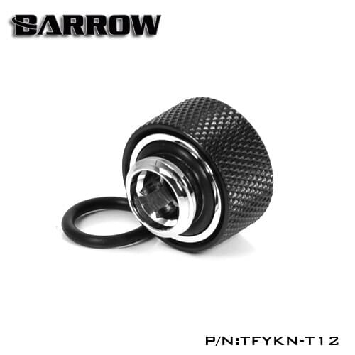 Barrow TFYKN-T12, OD12mm Choice Hard Pipe Fittings, G1 / 4 Adapter For OD12mm Hard Tubes
