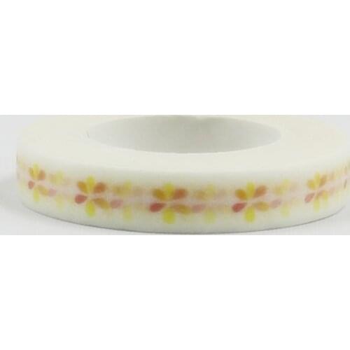 0.8cm*10m Six petals Slim Decorative Washi Tape DIY Scrapbooking Masking Craft Tape School Office Supply