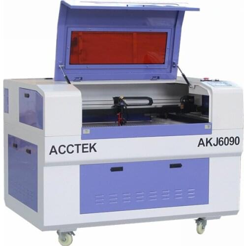 China Jinan AccTek high safety level simple operation desktop engraving wood acrylic marble milling laser machine AKJ6090