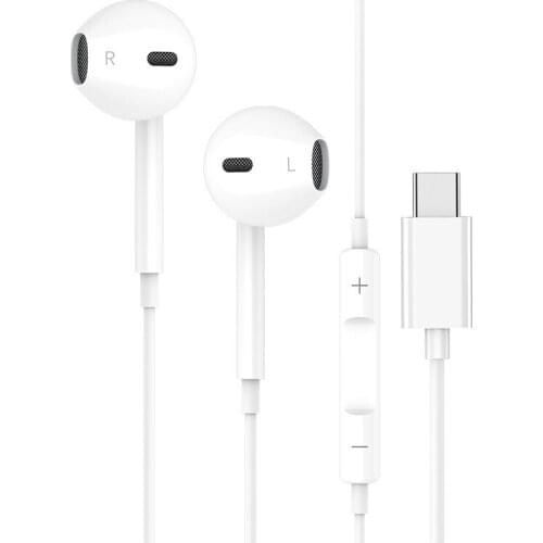 Siparnuo Stereo 3.5mm Headphone In-Ear Wired Earphones 3D sound Earphone type-C with MIC for Xiaomi Samsung Huawei iPhones