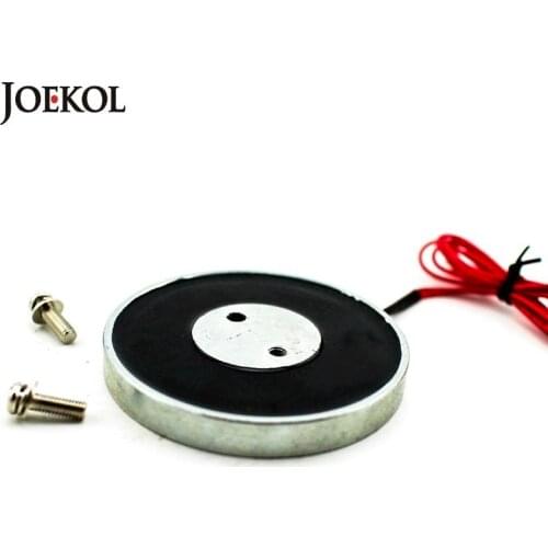 New arrival JK80/10 DC 6V 12V 24V Solenoid Sucker Holding Electric Magnet Lifting 25KG Electromagnet Non-standard custom