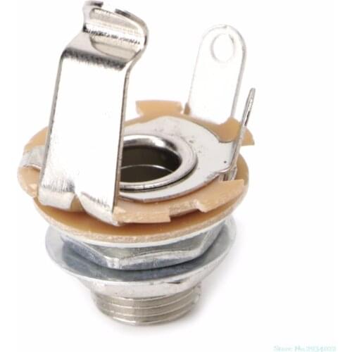New Selling1/4" Mono Female Input Jack Plug Socket For Electric Guitar Bass Drop Ship