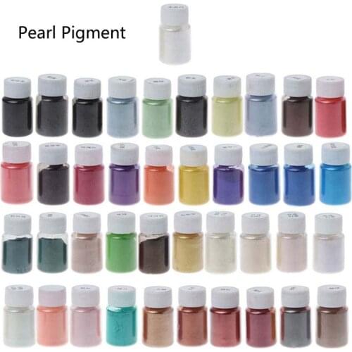 41Color Pearlescent Mica Powder Epoxy Resin Dye Pearl Pigment Jewelry Making 10g