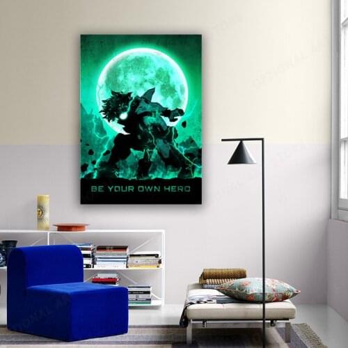 My Hero Academia Poster Midoriya Izuku Posters And Prints Anime Pictures On The Wall Canvas Painting Art Decoration Home Decor