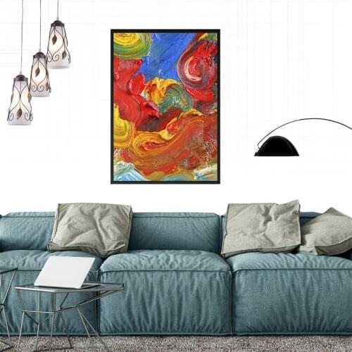 Nordic Abstract Wall Art Canvas Painting Modern Poster Print Wall Picture Customized Photography Backdrop for Living Room Decor