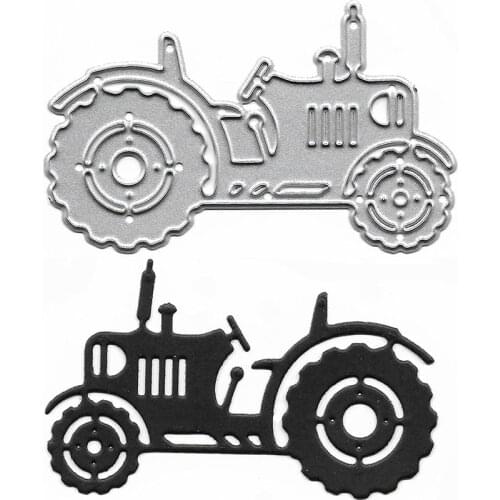 Tractor Dies Scrapbooking Molds Die Cuts for Card Making Photo Album Decoration DIY Paper Craft Embossing Metal Cutting Dies