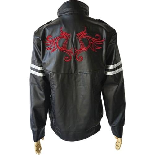 High Quality Prototype Alex Mercer Cosplay Costume Embroidered Jacket PU Leather Coat Halloween Costumes for Women/Men Customize