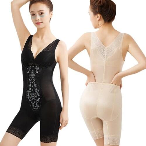 Woman Slimming Tummy Shaper Body Shaping Underwear Waist Trainer High Waist Hip Pants Shapewear L-3XL