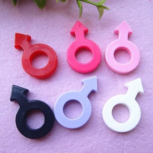 10pcs 29*17mm Resin Craft For Diy Decoration Kawaii Flat Back Male Resin Cabochons