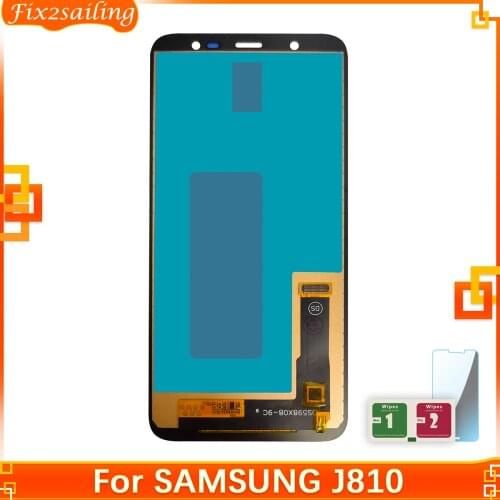 100% Tested For Samsung Galaxy J8 2018 J810 LCD Display Touch Screen Digitizer Assembly Pancel SM-J810 J810M Replacement