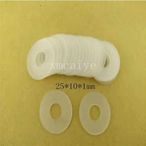 100pcs white rubber sucker25*10*1mm folding machine sucker