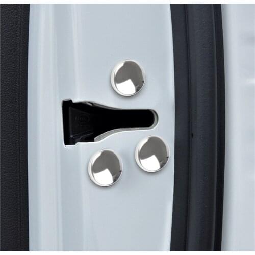 12pcs Metal Alloy Car Door Lock Screw Protector Cover For Mitsubishi asx lancer outlander pajero EVO Car Accessories