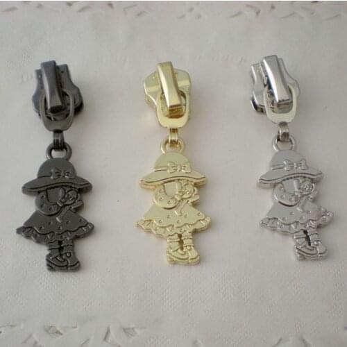 20PCS 5# Metal Zipper Slider Puller Head Repair Kits for Metal Resin Zip DIY Coat Wallet Suitcase Accessory Zipper Sliders